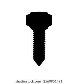 Screw icon silhouette icon vector design.