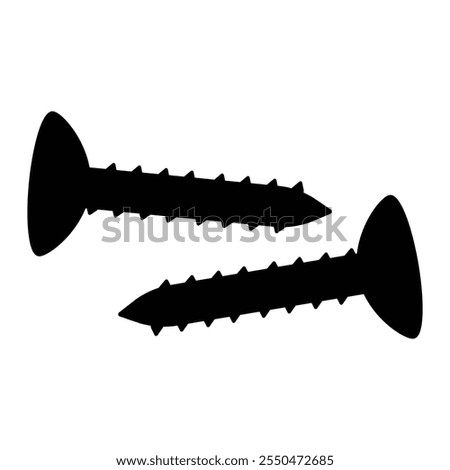 Screw Icon Simple Design for Tools and Hardware