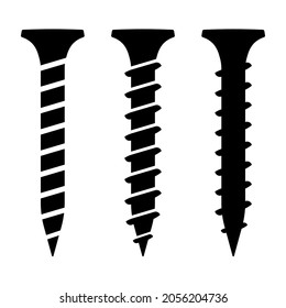 Screw icon. Simple illustration of  screw symbol. Vector illustration. Eps 10.