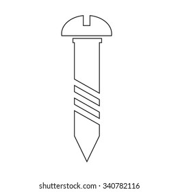 screw icon symbol Illustration