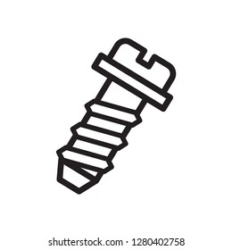 screw icon in trendy flat design 