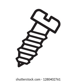 screw icon in trendy flat design 