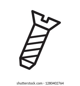 screw icon in trendy flat design 