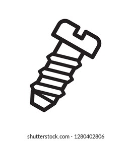 screw icon in trendy flat design 