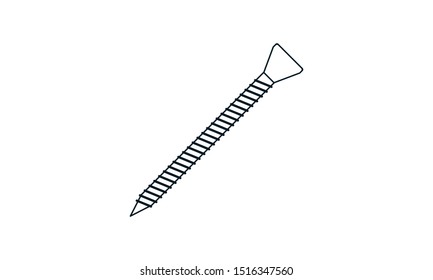 
Screw icon. Vector concept illustration for design.
