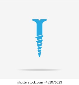 Screw icon. Vector concept illustration for design.