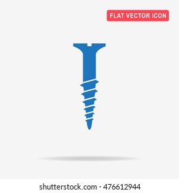 Screw icon. Vector concept illustration for design.