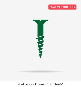 Screw icon. Vector concept illustration for design.