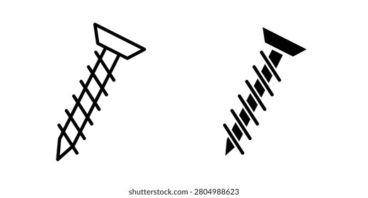 Screw icon - Vector design set