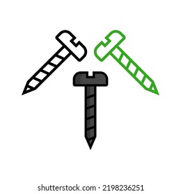 screw icon vector design templates 