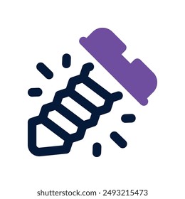 screw icon. vector dual tone icon for your website, mobile, presentation, and logo design.