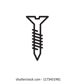 screw icon vector eps10