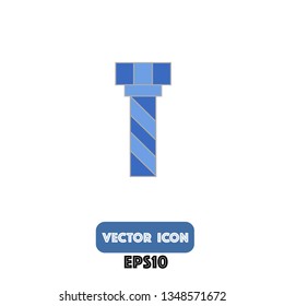 screw icon, screw vector. eps10