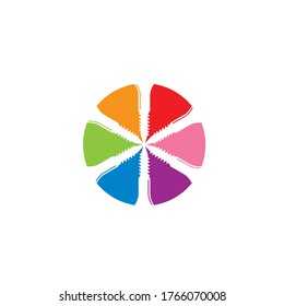 plantilla de diseño de ilustración de vector de icono de tornillo