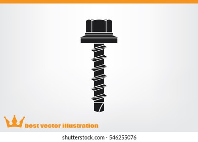 Screw icon vector illustration eps10.