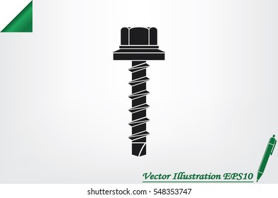 Screw icon vector illustration eps10.