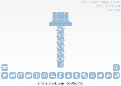 Screw icon vector illustration eps10.
