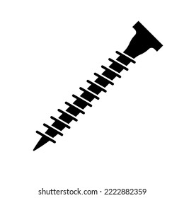 Screw icon. Vector illustration isolated on white background