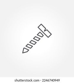 screw icon vector illustration logo template for many purpose. Isolated on white background.