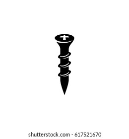 Screw icon. Vector logo illustration isolated sign symbol