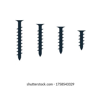Screw Icon Vector Logo Template Illustration Design