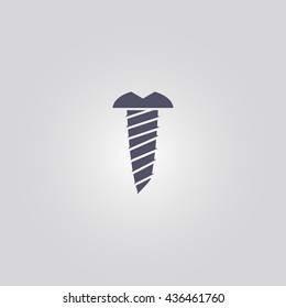 screw icon. vector. sign