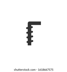 screw Icon vector sign isolated for graphic and web design. screw symbol template color editable on white background