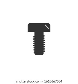 screw Icon vector sign isolated for graphic and web design. screw symbol template color editable on white background