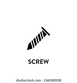 screw icon vector. screw sign on white background. screw icon for web and app