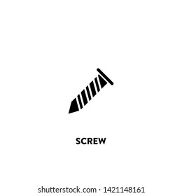 screw icon vector. screw sign on white background. screw icon for web and app
