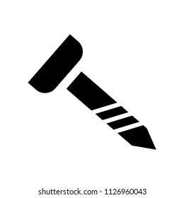Screw icon vector icon. Simple element illustration. Screw symbol design. Can be used for web and mobile.