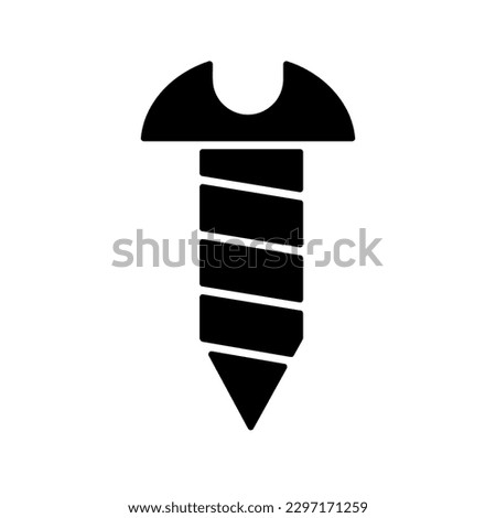 Screw icon,vector illustration. vector screw icon illustration isolated on White background