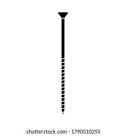 Screw isolated on white background. Vector sign and illustration. simple icon screw. editable. vector illustration.