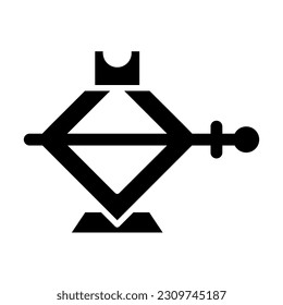 Screw Jack Vector Glyph Icon For Personal And Commercial Use.
