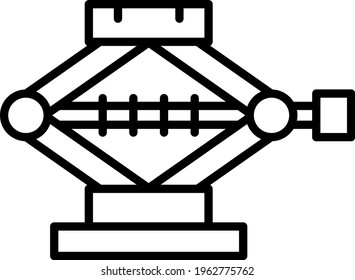 Screw Jack Vector Icon Design, Car Tyre Changer helping Steel Tool Concept, Motor Vehicle Service and automobile repair shop Symbol, Lorry spare parts Sign, auto mechanic stock illustration