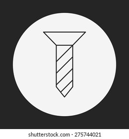 screw line icon