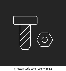 screw line icon