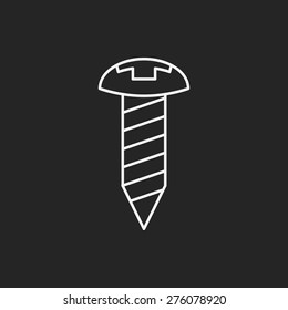 screw line icon