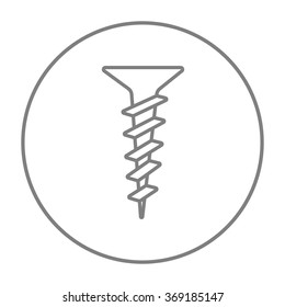 Screw line icon.