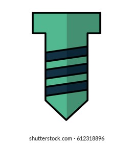 screw metal isolated icon