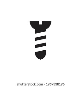 screw nail vector logo icon illustration