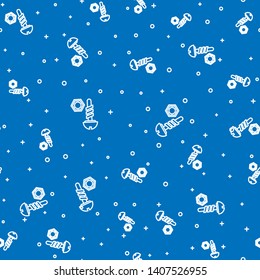 Screw and nut super icon. Screw symbol.