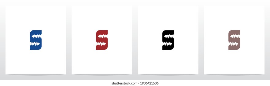 Screw On Letter Logo Design S