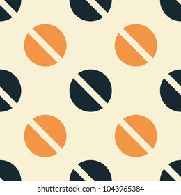 Screw up seamless pattern. Strict line geometric pattern for your design.