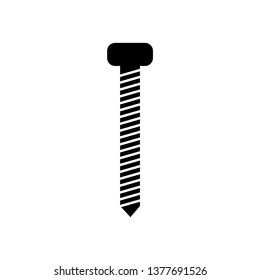 Screw sign icon - vector