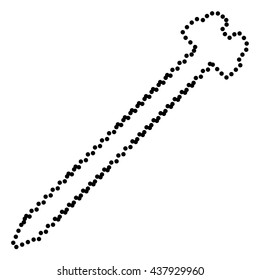 Screw sign illustration