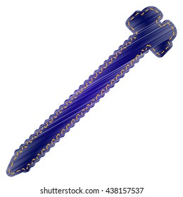 Screw sign illustration