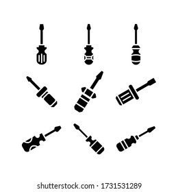 Screw Tool  icon or logo isolated sign symbol vector illustration - Collection of high quality black style vector icons
