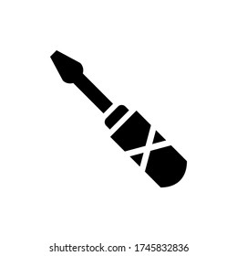 Symbol oder Logo isolierte Symbol-Vektor-Illustration des Schraubenwerkzeugs - Hochwertige Vektor-Symbole mit schwarzem Stil
