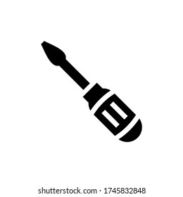 Symbol oder Logo isolierte Symbol-Vektor-Illustration des Schraubenwerkzeugs - Hochwertige Vektor-Symbole mit schwarzem Stil
